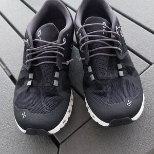 On Running Women's Cloud Running Shoes in Black and White